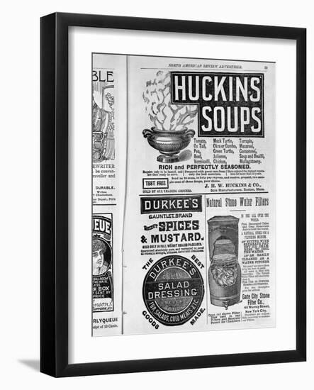 Advertisements in North American Review Advertiser-null-Framed Giclee Print