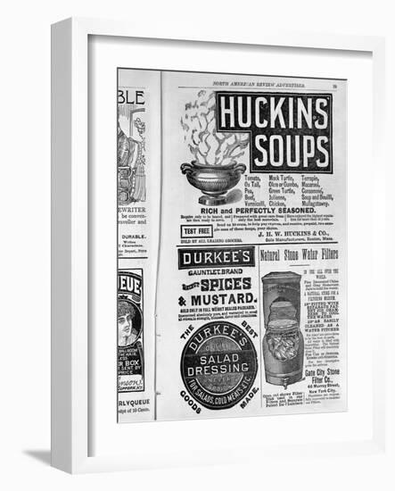 Advertisements in North American Review Advertiser-null-Framed Giclee Print