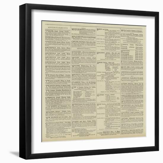 Advertisements-null-Framed Premium Giclee Print