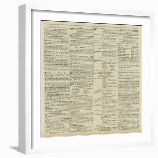 Advertisements-null-Framed Premium Giclee Print