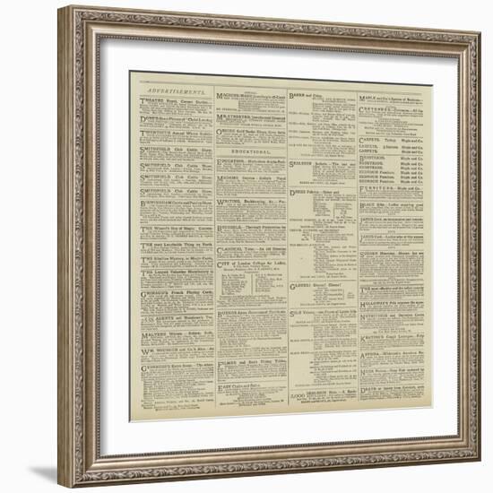 Advertisements-null-Framed Giclee Print