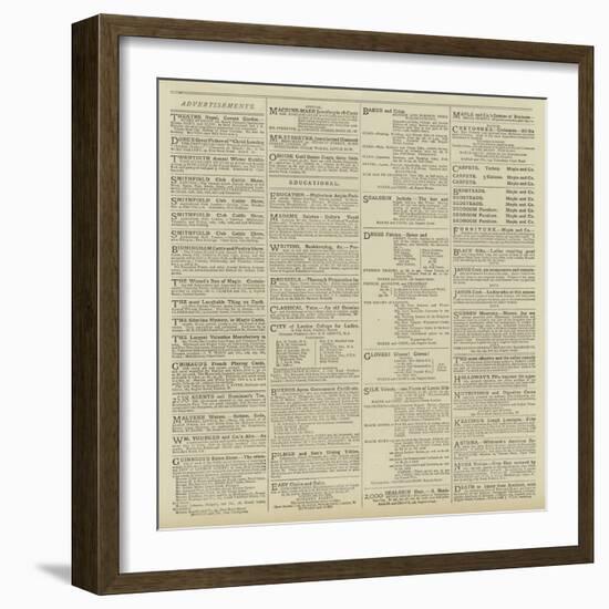 Advertisements-null-Framed Giclee Print