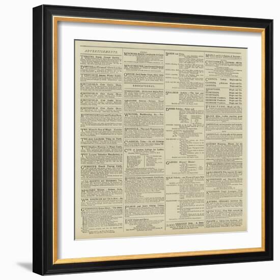 Advertisements-null-Framed Giclee Print