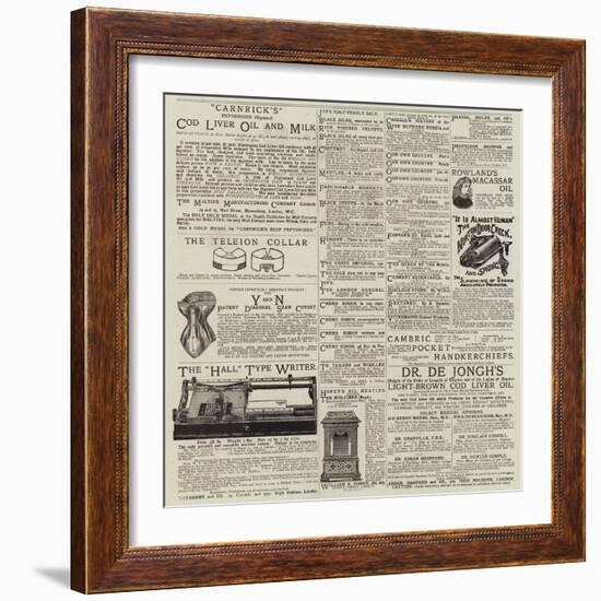 Advertisements-null-Framed Giclee Print