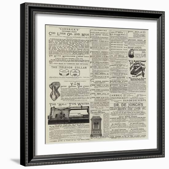 Advertisements-null-Framed Giclee Print