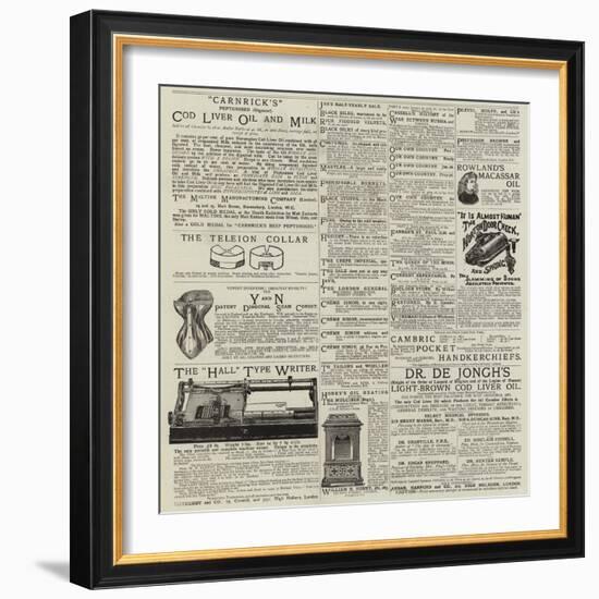 Advertisements-null-Framed Giclee Print