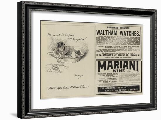 Advertisements-Phil May-Framed Giclee Print