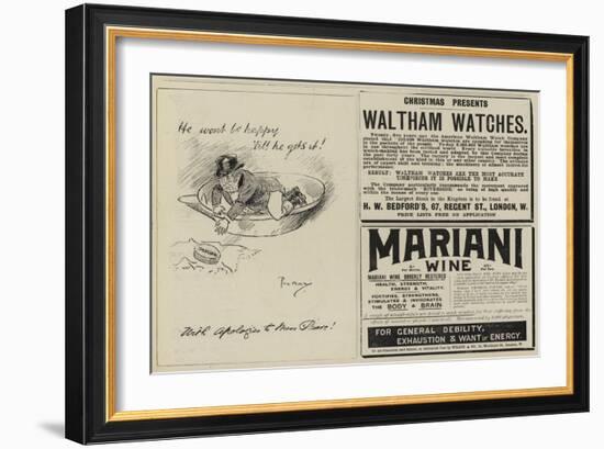 Advertisements-Phil May-Framed Giclee Print