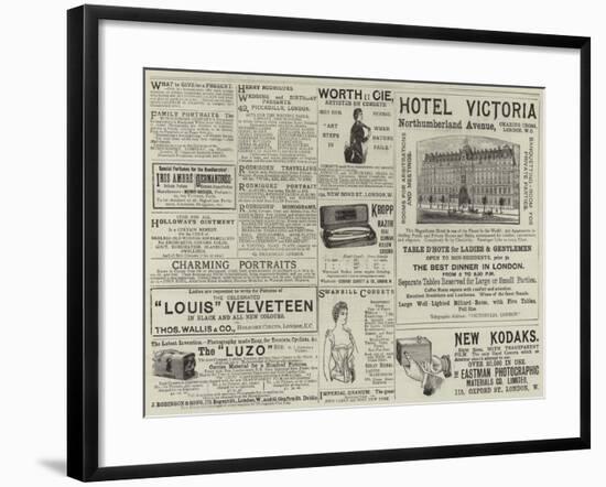 Advertisements-null-Framed Giclee Print