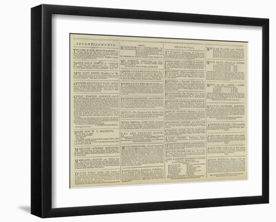 Advertisements-null-Framed Giclee Print