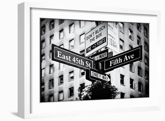 Advertising - 45th Street - Fifth avenue -Times square - Manhattan - New York City - United States-Philippe Hugonnard-Framed Art Print