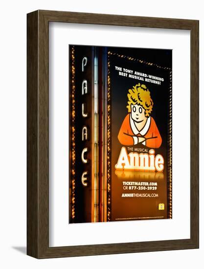 Advertising - Annie the musical - Times square - Manhattan - New York City - United States-Philippe Hugonnard-Framed Photographic Print