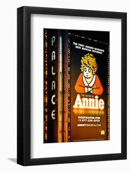 Advertising - Annie the musical - Times square - Manhattan - New York City - United States-Philippe Hugonnard-Framed Photographic Print