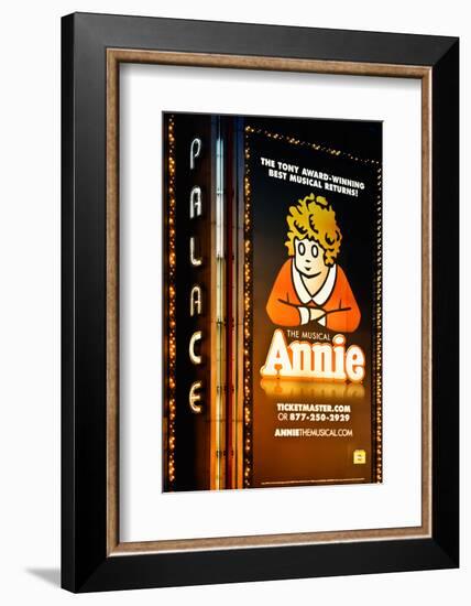 Advertising - Annie the musical - Times square - Manhattan - New York City - United States-Philippe Hugonnard-Framed Photographic Print