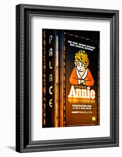 Advertising - Annie the musical - Times square - Manhattan - New York City - United States-Philippe Hugonnard-Framed Photographic Print