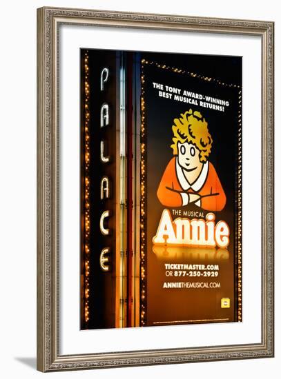 Advertising - Annie the musical - Times square - Manhattan - New York City - United States-Philippe Hugonnard-Framed Photographic Print