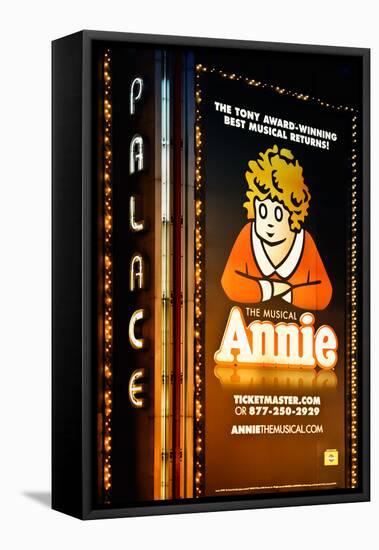 Advertising - Annie the musical - Times square - Manhattan - New York City - United States-Philippe Hugonnard-Framed Premier Image Canvas