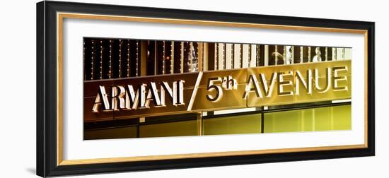 Advertising - Armani - Fifth Avenue - Manhattan - New York City - United States-Philippe Hugonnard-Framed Photographic Print