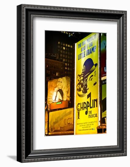 Advertising - Chaplin the musical - Times square - Manhattan - New York City - United States-Philippe Hugonnard-Framed Photographic Print