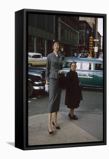 Advertising Copywriter Elizabeth Basset Burton, St Louis, Missouri, 1958-Leonard Mccombe-Framed Premier Image Canvas