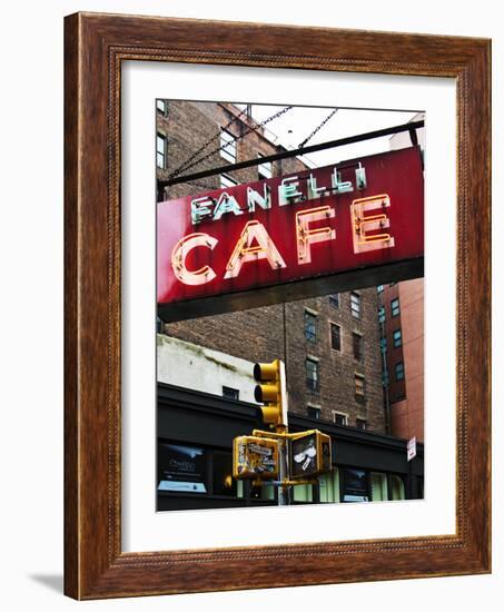 Advertising - Fanelli Cafe - Soho - Mahnattan - New York - United States-Philippe Hugonnard-Framed Photographic Print