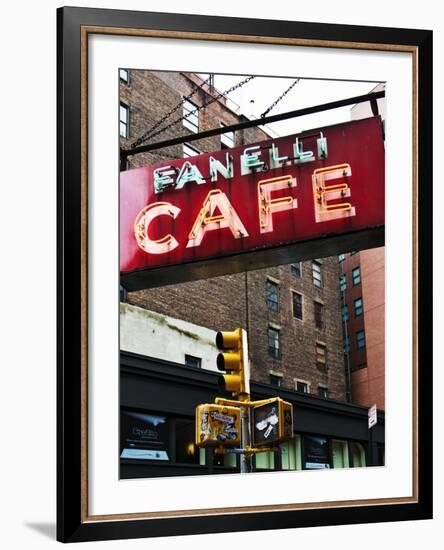 Advertising - Fanelli Cafe - Soho - Mahnattan - New York - United States-Philippe Hugonnard-Framed Photographic Print