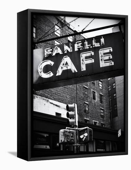 Advertising - Fanelli Cafe - Soho - Mahnattan - New York - United States-Philippe Hugonnard-Framed Premier Image Canvas