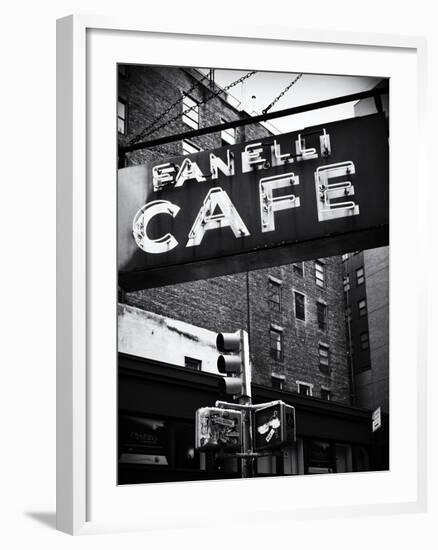 Advertising - Fanelli Cafe - Soho - Mahnattan - New York - United States-Philippe Hugonnard-Framed Photographic Print