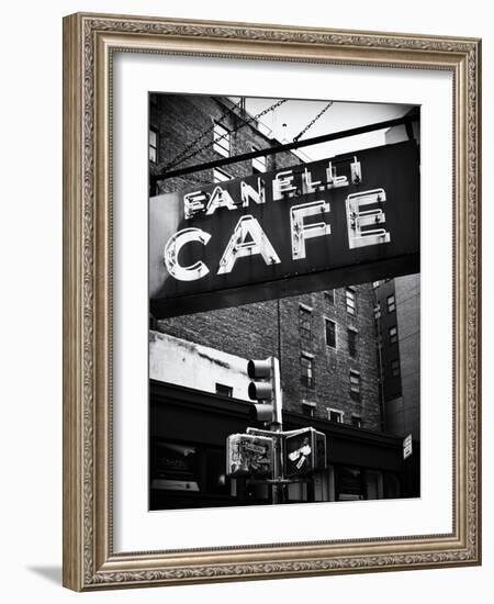 Advertising - Fanelli Cafe - Soho - Mahnattan - New York - United States-Philippe Hugonnard-Framed Photographic Print