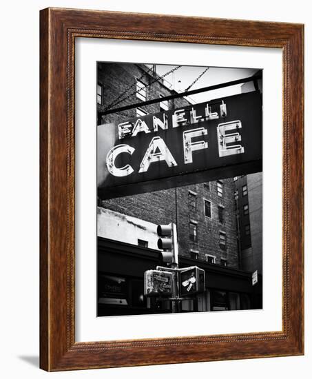 Advertising - Fanelli Cafe - Soho - Mahnattan - New York - United States-Philippe Hugonnard-Framed Photographic Print