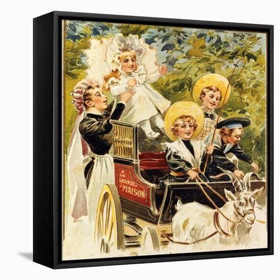 Advertising for La Grande Maison Du Blanc-null-Framed Premier Image Canvas