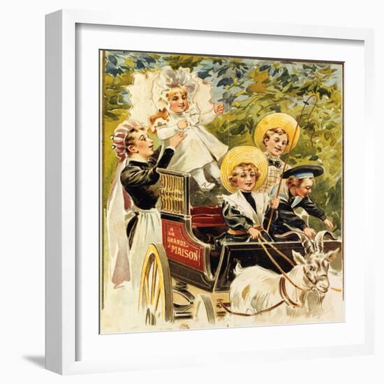 Advertising for La Grande Maison Du Blanc-null-Framed Giclee Print