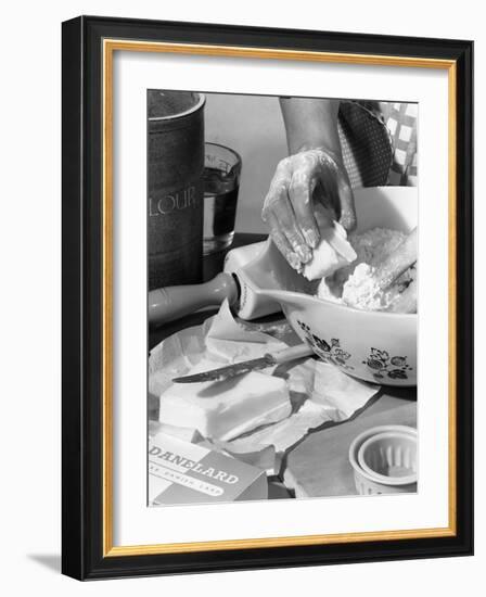 Advertising Image for Daneland Lard, 1963-Michael Walters-Framed Photographic Print