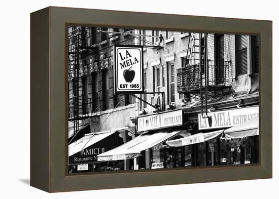 Advertising - La Mela - Little Italy - Manhattan - New York - United States-Philippe Hugonnard-Framed Premier Image Canvas