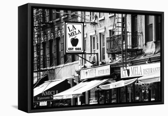 Advertising - La Mela - Little Italy - Manhattan - New York - United States-Philippe Hugonnard-Framed Premier Image Canvas