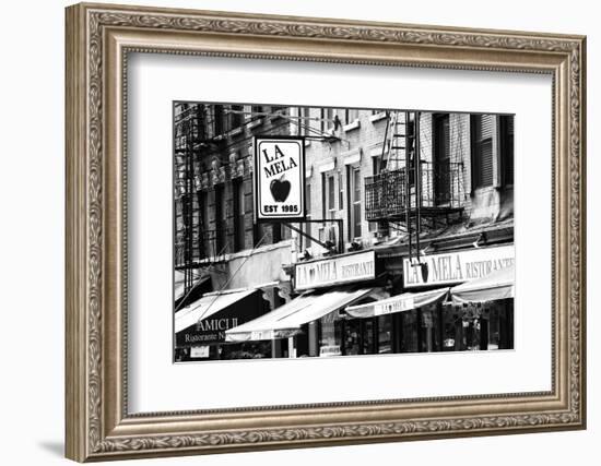 Advertising - La Mela - Little Italy - Manhattan - New York - United States-Philippe Hugonnard-Framed Photographic Print