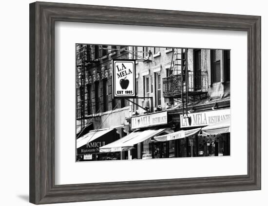 Advertising - La Mela - Little Italy - Manhattan - New York - United States-Philippe Hugonnard-Framed Photographic Print