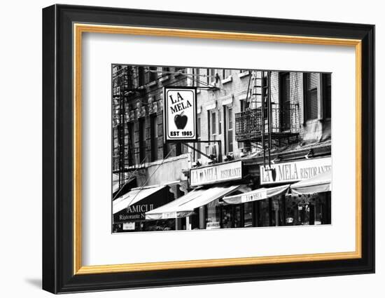 Advertising - La Mela - Little Italy - Manhattan - New York - United States-Philippe Hugonnard-Framed Photographic Print