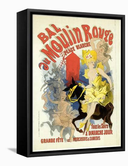 Advertising Lithograph, Le Bal Dumoulin Rouge-Jules Chéret-Framed Premier Image Canvas