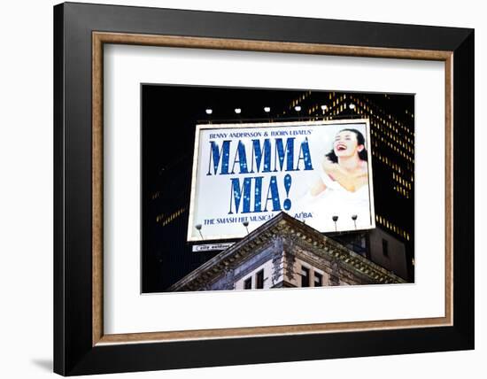 Advertising - Mamma Mia - Times square - Manhattan - New York City - United States-Philippe Hugonnard-Framed Photographic Print