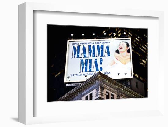 Advertising - Mamma Mia - Times square - Manhattan - New York City - United States-Philippe Hugonnard-Framed Photographic Print