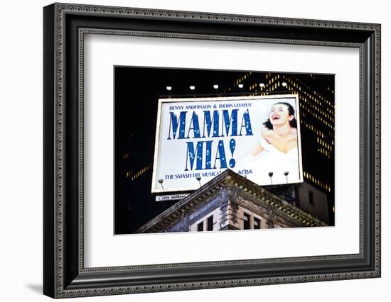 Advertising - Mamma Mia - Times square - Manhattan - New York City - United States-Philippe Hugonnard-Framed Photographic Print