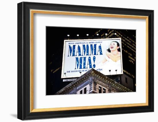 Advertising - Mamma Mia - Times square - Manhattan - New York City - United States-Philippe Hugonnard-Framed Photographic Print