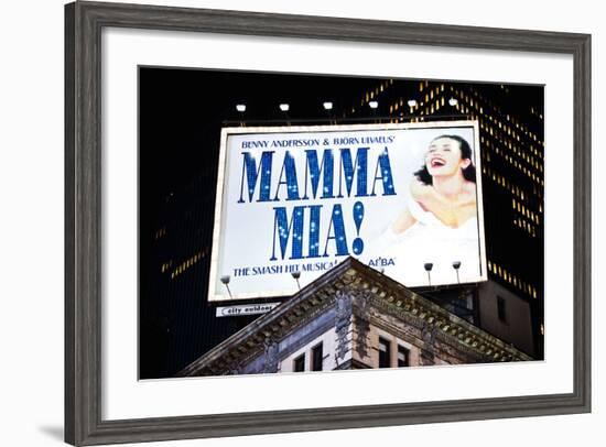 Advertising - Mamma Mia - Times square - Manhattan - New York City - United States-Philippe Hugonnard-Framed Photographic Print