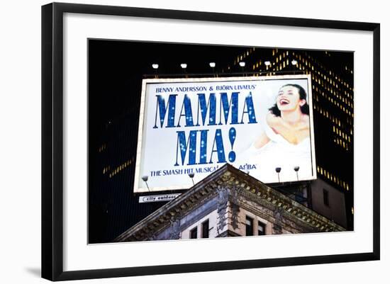 Advertising - Mamma Mia - Times square - Manhattan - New York City - United States-Philippe Hugonnard-Framed Photographic Print