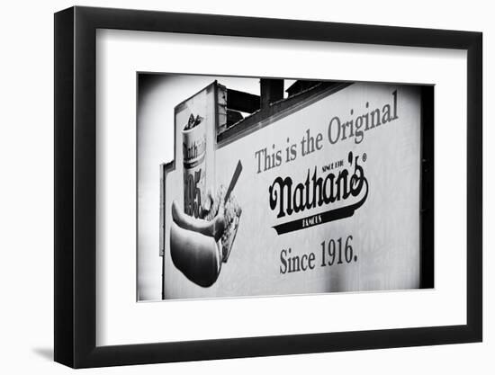 Advertising - Nathan's - Coney Island - United States-Philippe Hugonnard-Framed Photographic Print