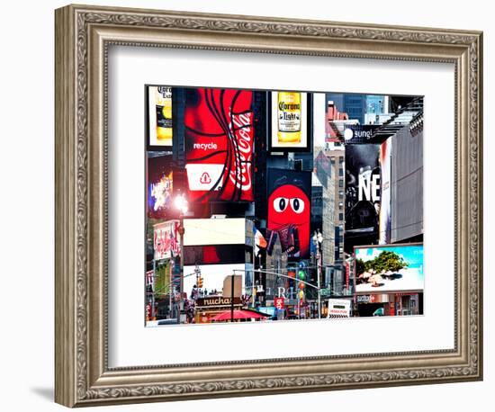 Advertising on Times Square, Manhattan, New York City, United States-Philippe Hugonnard-Framed Photographic Print