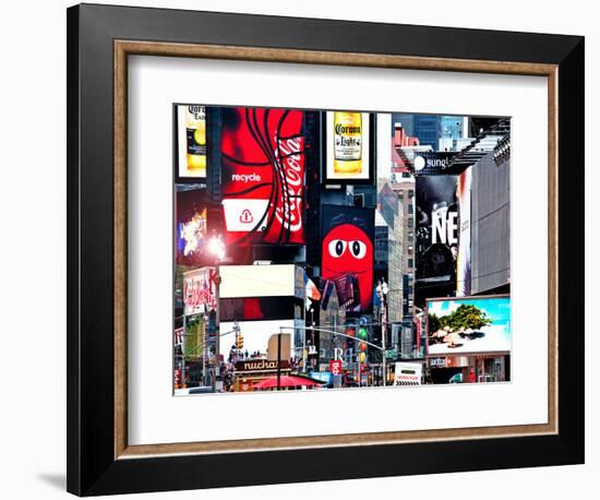 Advertising on Times Square, Manhattan, New York City, United States-Philippe Hugonnard-Framed Photographic Print