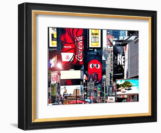 Advertising on Times Square, Manhattan, New York City, United States-Philippe Hugonnard-Framed Photographic Print