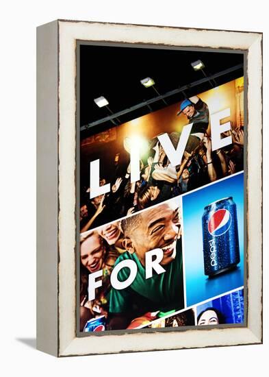 Advertising - Pepsi - Times square - Manhattan - New York City - United States-Philippe Hugonnard-Framed Premier Image Canvas